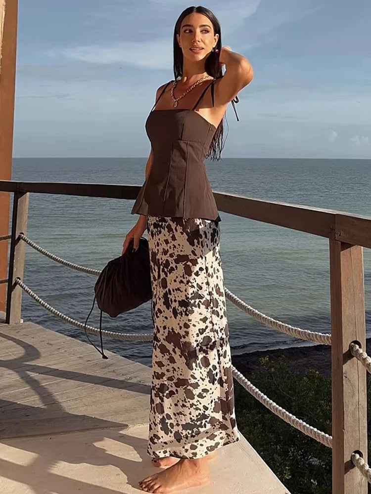 NORA – MUJER PRINT SATIN DRESS
