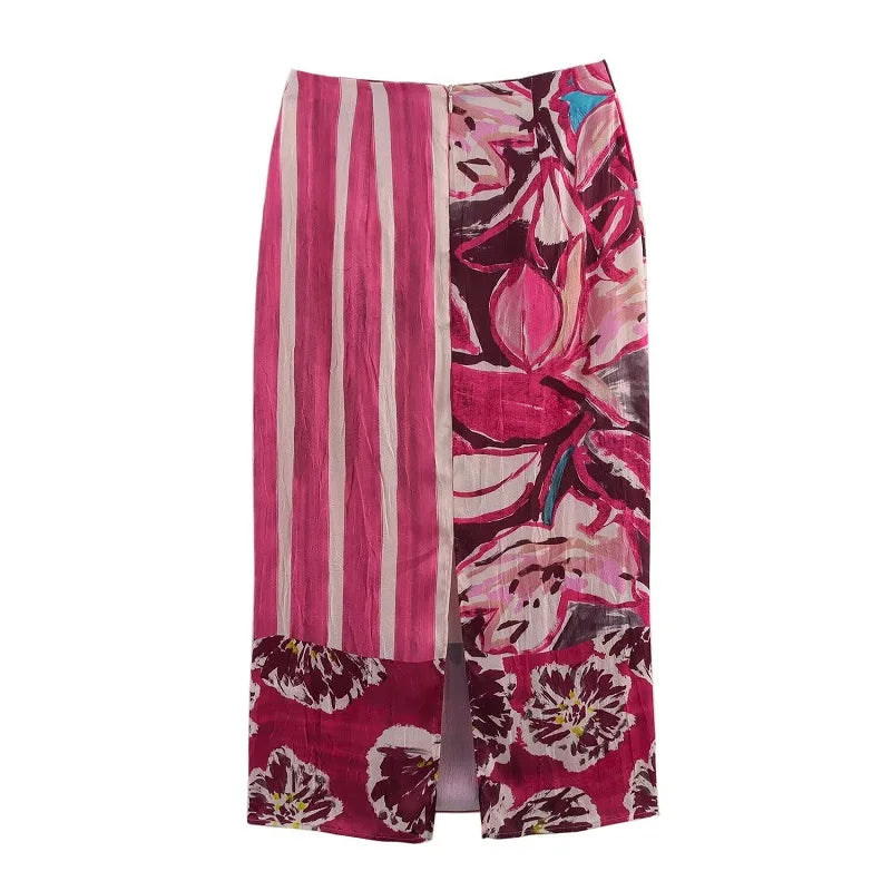 NORA – MUJER PRINT SATIN DRESS
