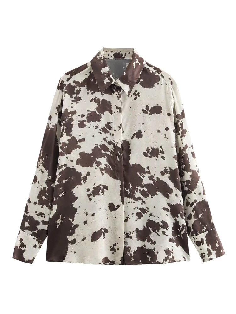NORA – MUJER PRINT SATIN DRESS
