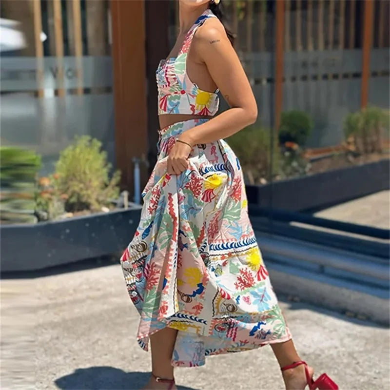 LUNA – MUJER PATCHWORK PRINT DRESS