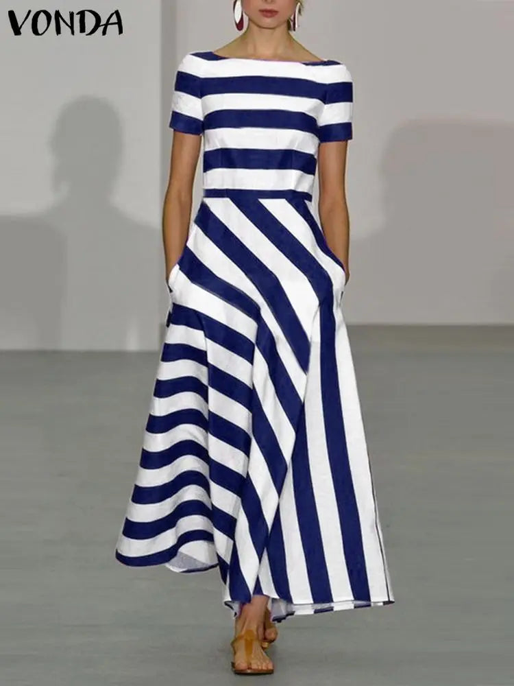 ALMA – STRIPE MAXI DRESS DRESS