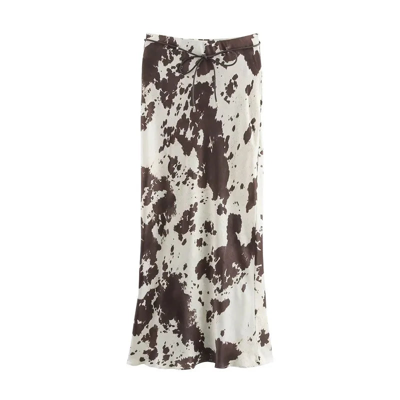 NORA – MUJER PRINT SATIN DRESS