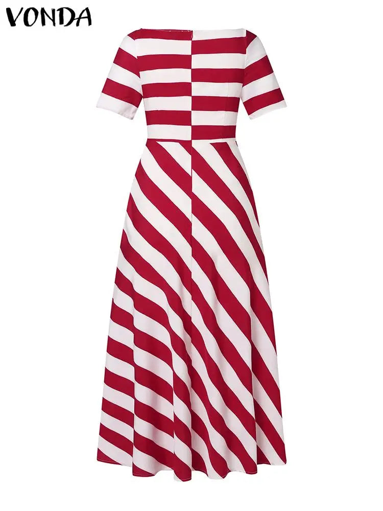 ALMA – STRIPE MAXI DRESS DRESS