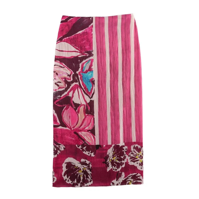 NORA – MUJER PRINT SATIN DRESS