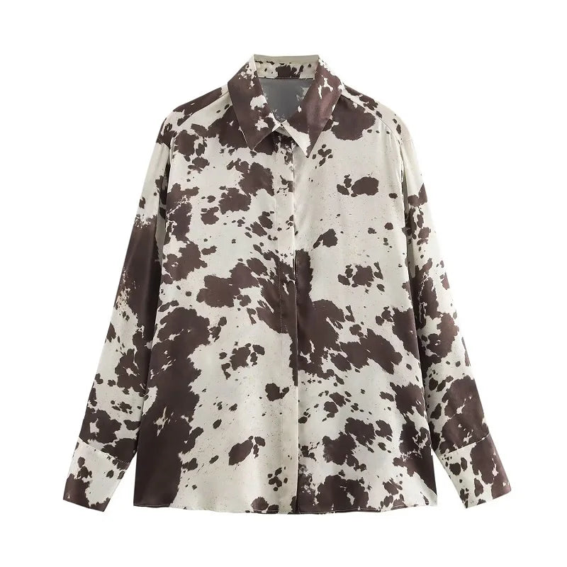 NORA – MUJER PRINT SATIN DRESS