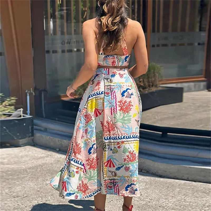 LUNA – MUJER PATCHWORK PRINT DRESS