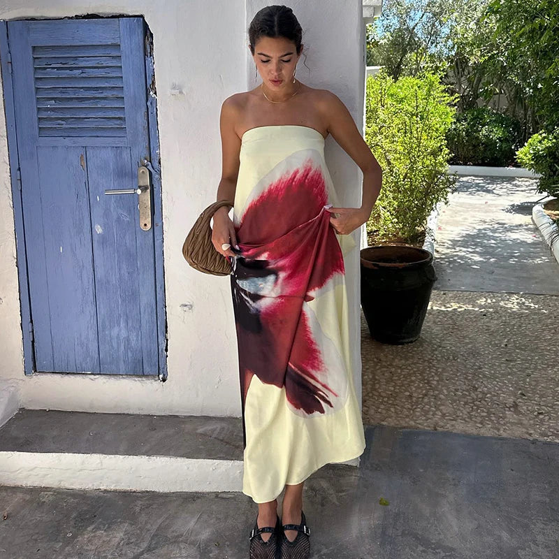 CLARA – CUTENOVA SEXY STRAPLESS DRESS