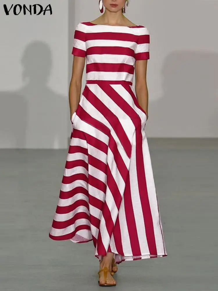ALMA – STRIPE MAXI DRESS DRESS