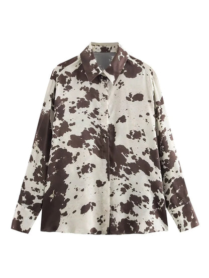 NORA – MUJER PRINT SATIN DRESS