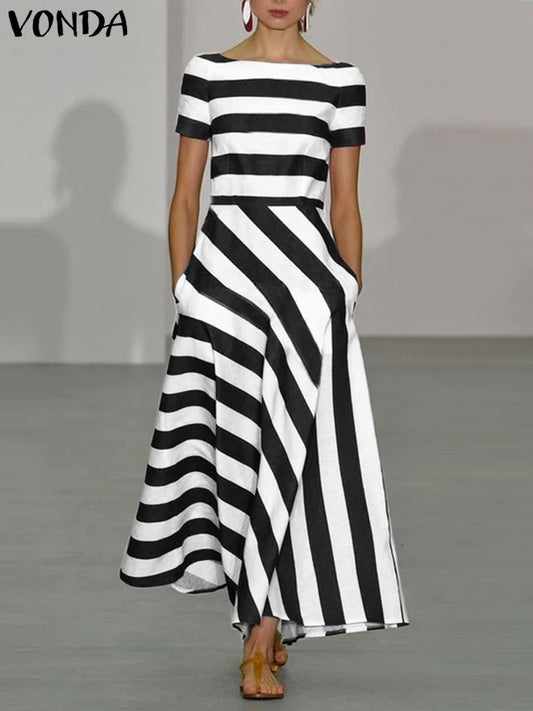 ALMA – STRIPE MAXI DRESS DRESS