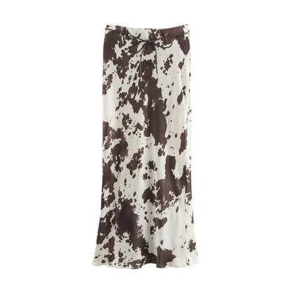 NORA – MUJER PRINT SATIN DRESS