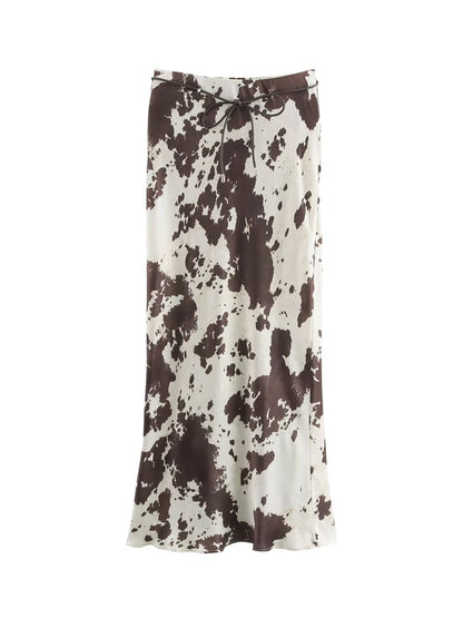 NORA – MUJER PRINT SATIN DRESS