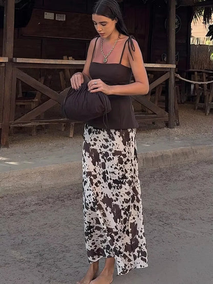 NORA – MUJER PRINT SATIN DRESS
