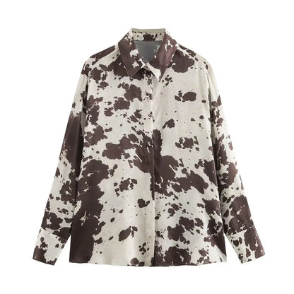 NORA – MUJER PRINT SATIN DRESS